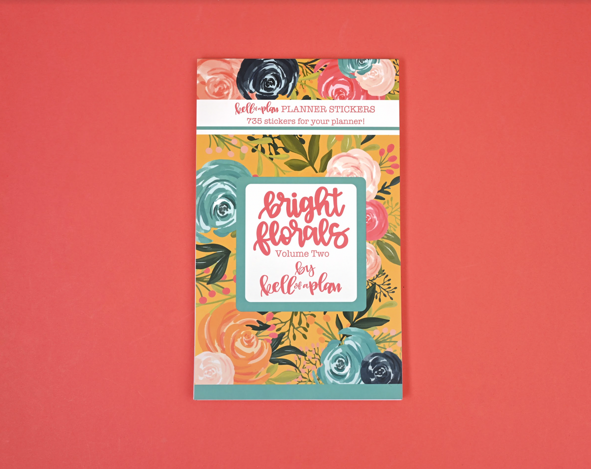 Bright Florals Volume Two Sticker Book kellofaplan