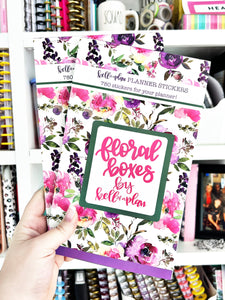 Floral Boxes Sticker Book