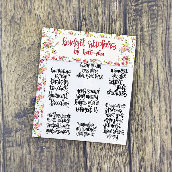 Budget Sticker Pack kellofaplan