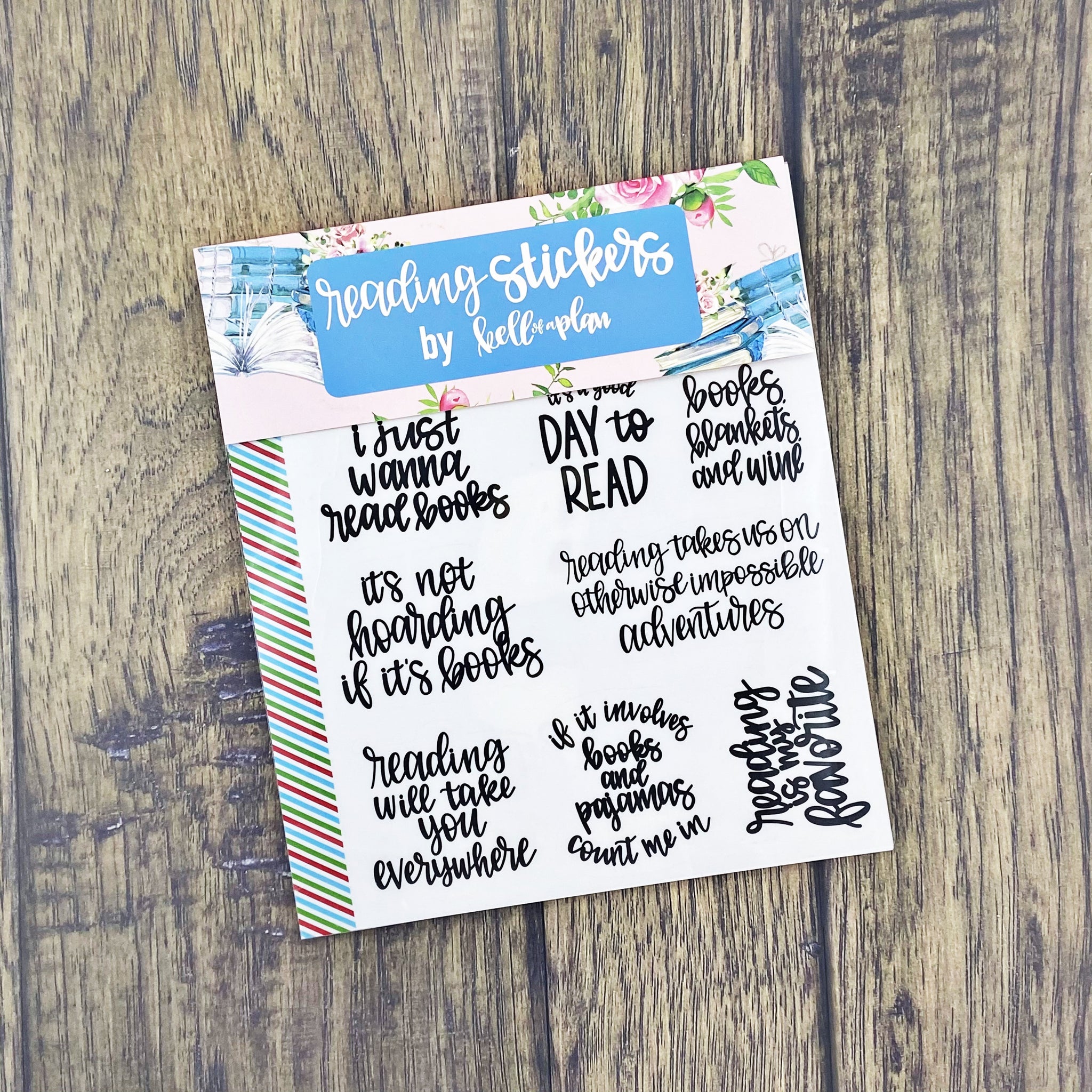 Reading Sticker Pack kellofaplan