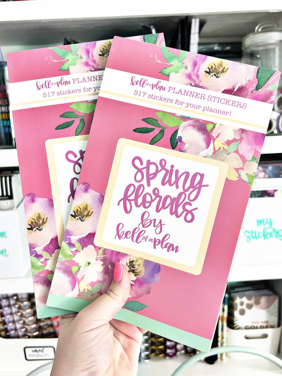 Sticker Book Spring Spring Florals Sticker Book – kellofaplan
