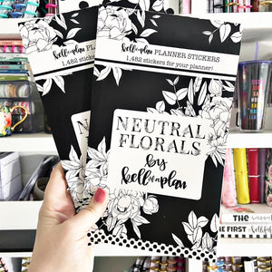 Neutral Florals Sticker Book