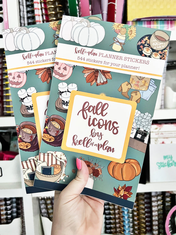 Fall Icons Sticker Book