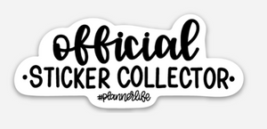 Official Sticker Collector- Die Cut Vinyl Sticker