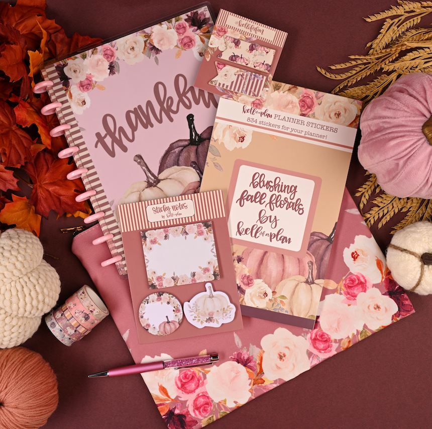 Kell factory of a Plan Blushing Fall Florals box