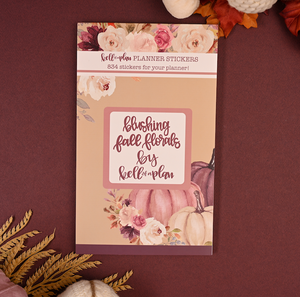 Fall Blushing Florals Sticker Book