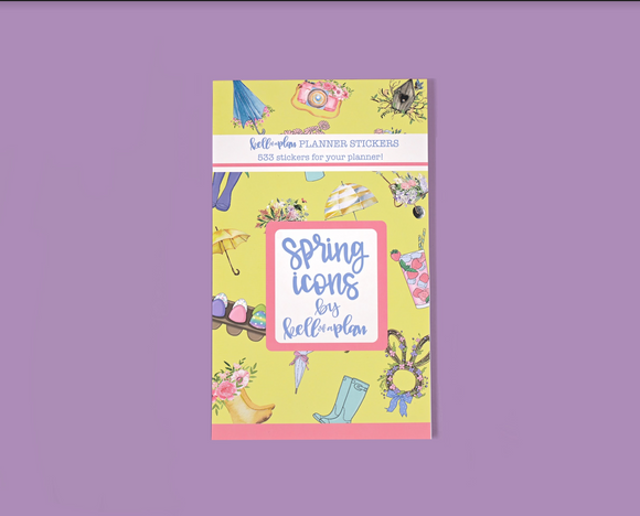 Spring Icons Sticker Book